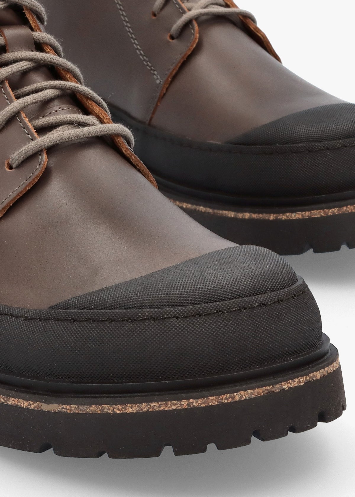 Men’s Prescott Concreate Gray Waxy Leather Lace Up Boots