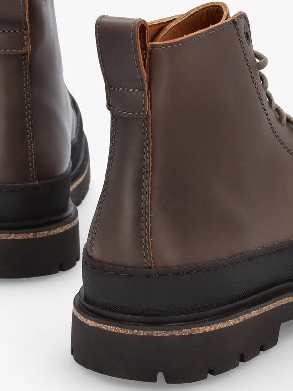 Men’s Prescott Concreate Gray Waxy Leather Lace Up Boots
