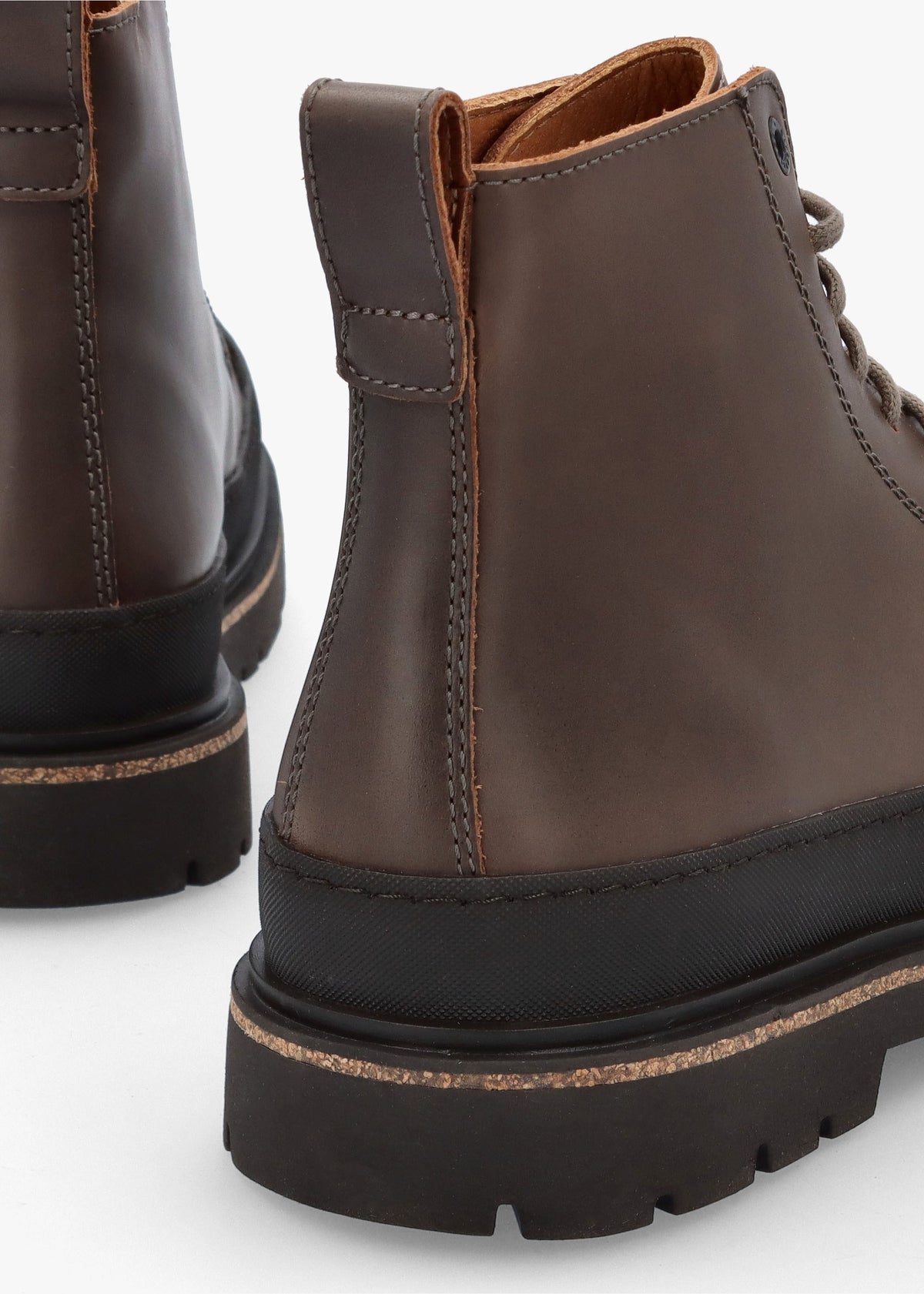 Men’s Prescott Concreate Gray Waxy Leather Lace Up Boots