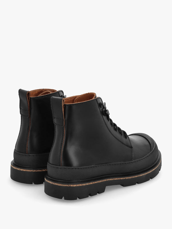 Men’s Prescott Black Waxy Leather Lace Up Boots