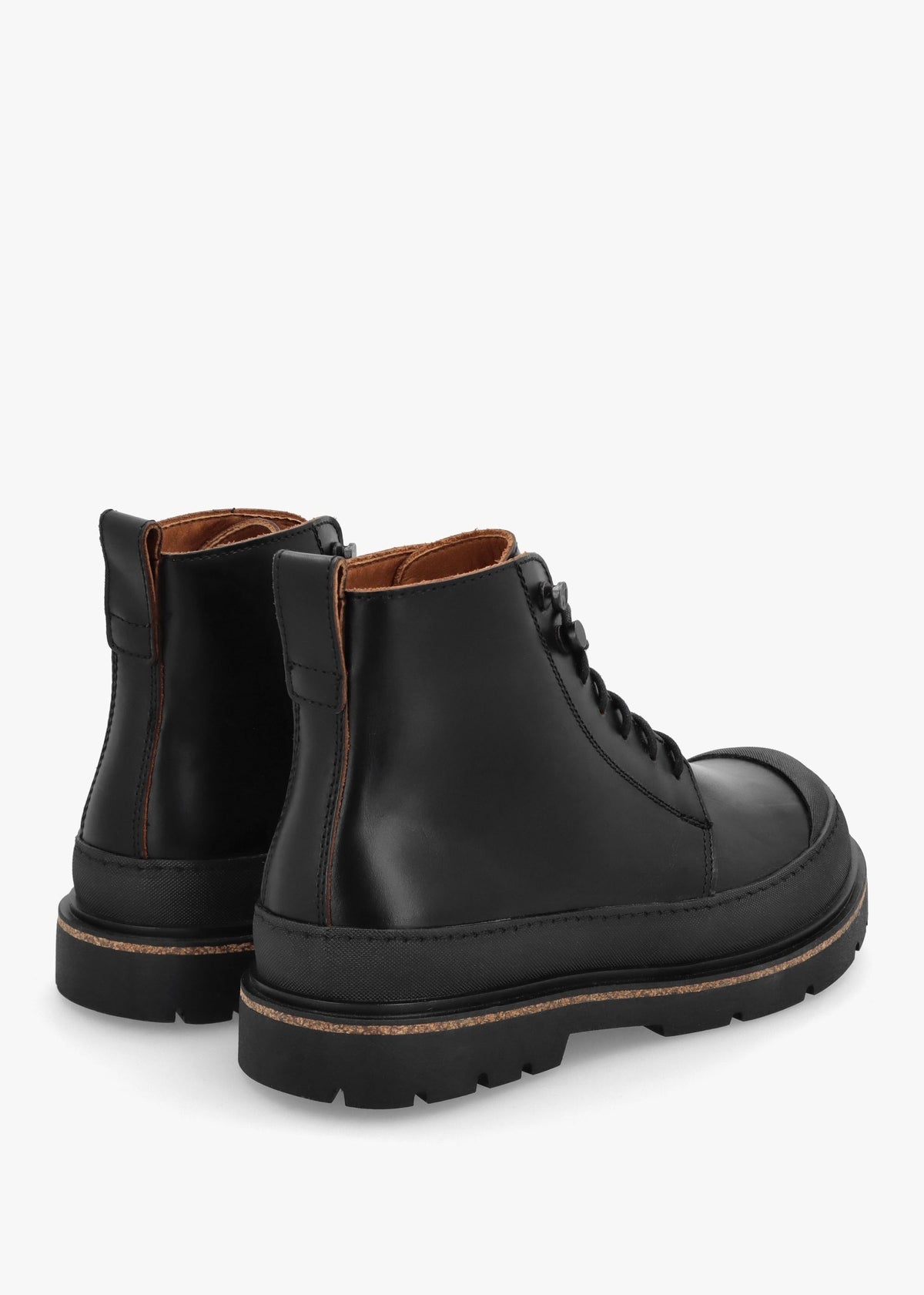 Men’s Prescott Black Waxy Leather Lace Up Boots