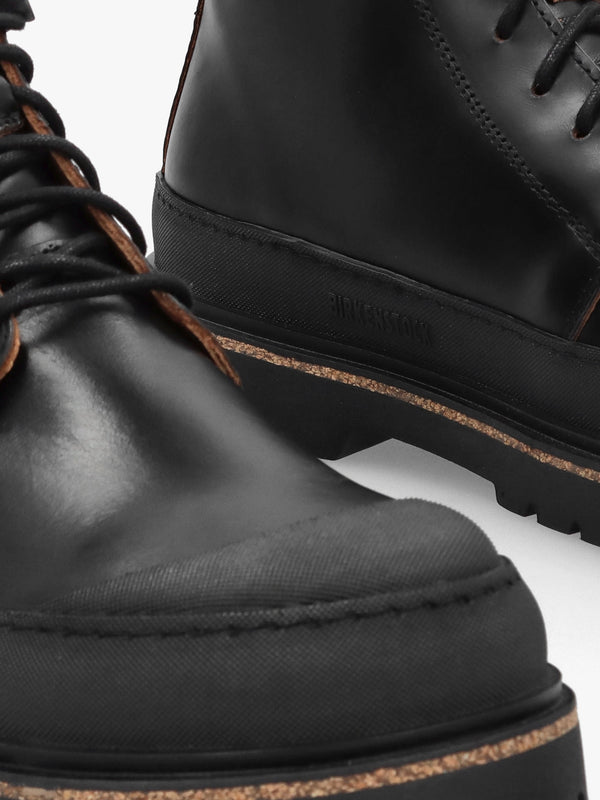 Men’s Prescott Black Waxy Leather Lace Up Boots