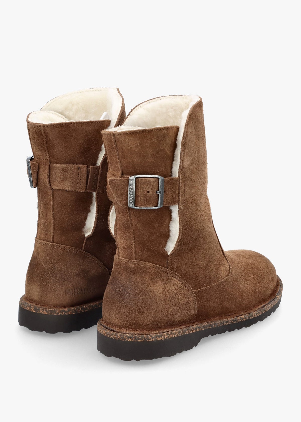 Uppsala Shearling Dark Tea Suede Ankle Boots