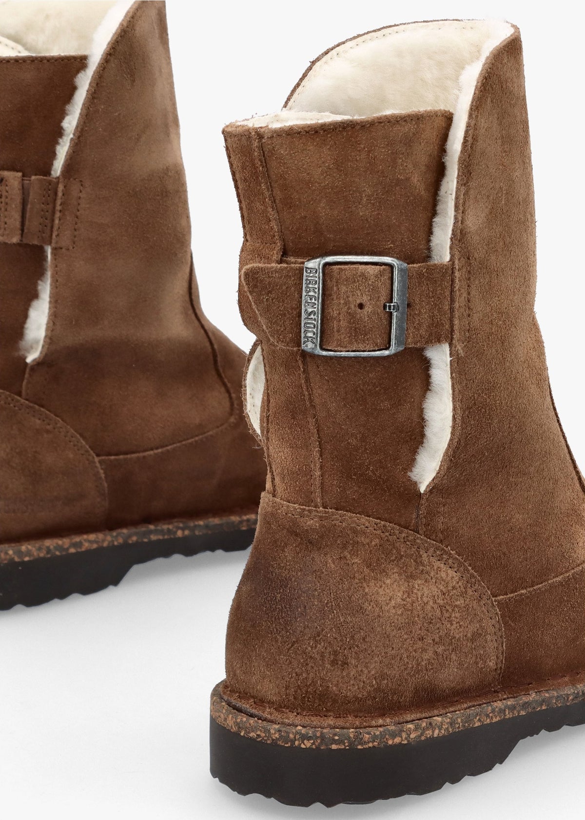 Uppsala Shearling Dark Tea Suede Ankle Boots