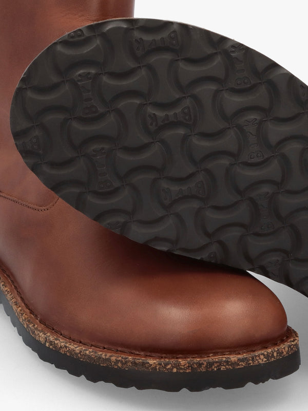 Uppsala Shearling Cognac Leather Ankle Boots