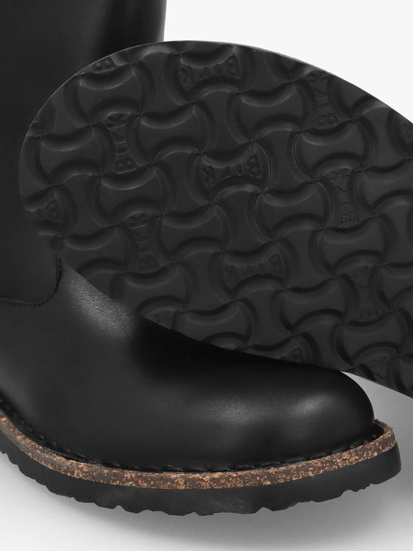 Uppsala Shearling Black Leather Ankle Boots