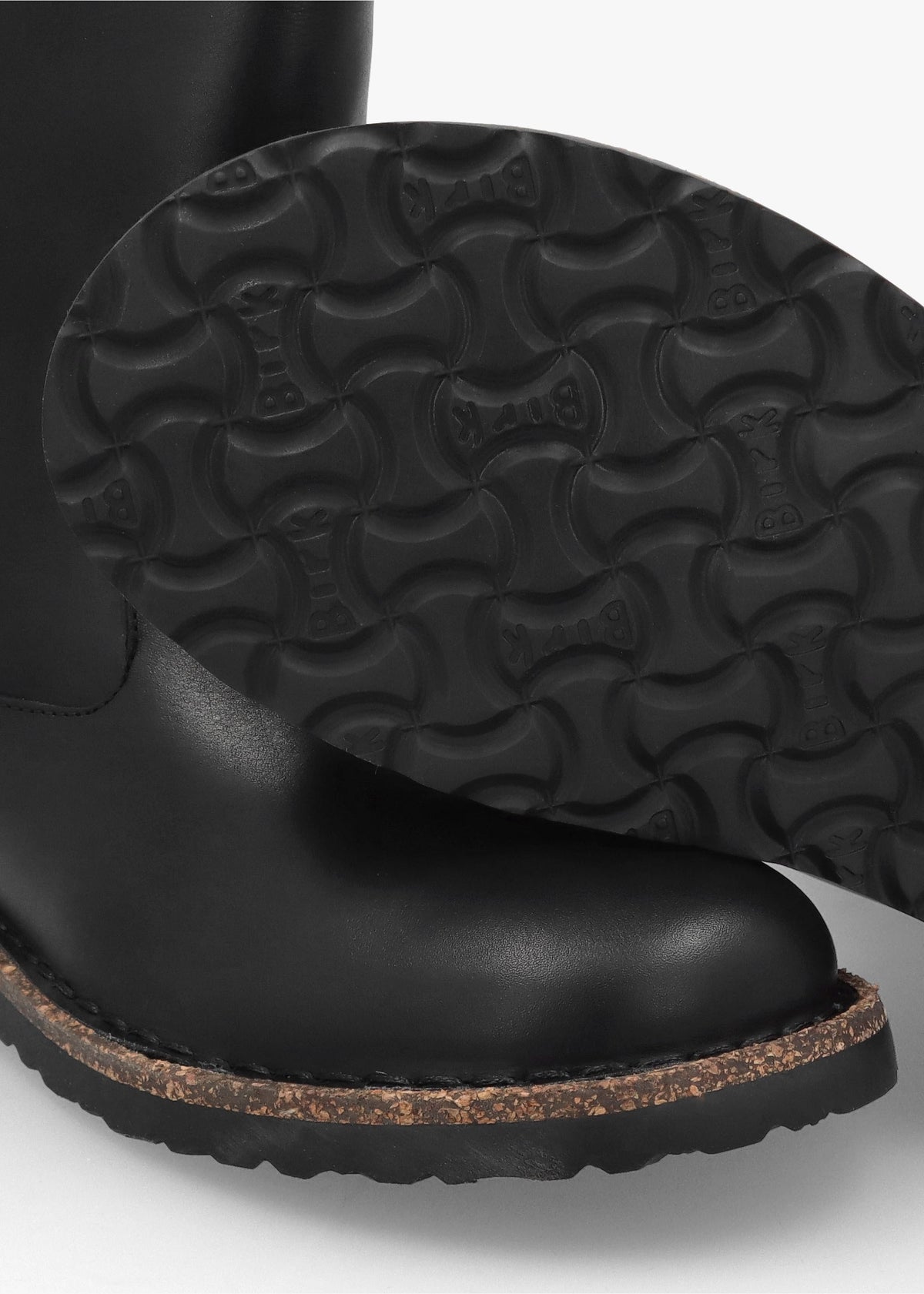 Uppsala Shearling Black Leather Ankle Boots