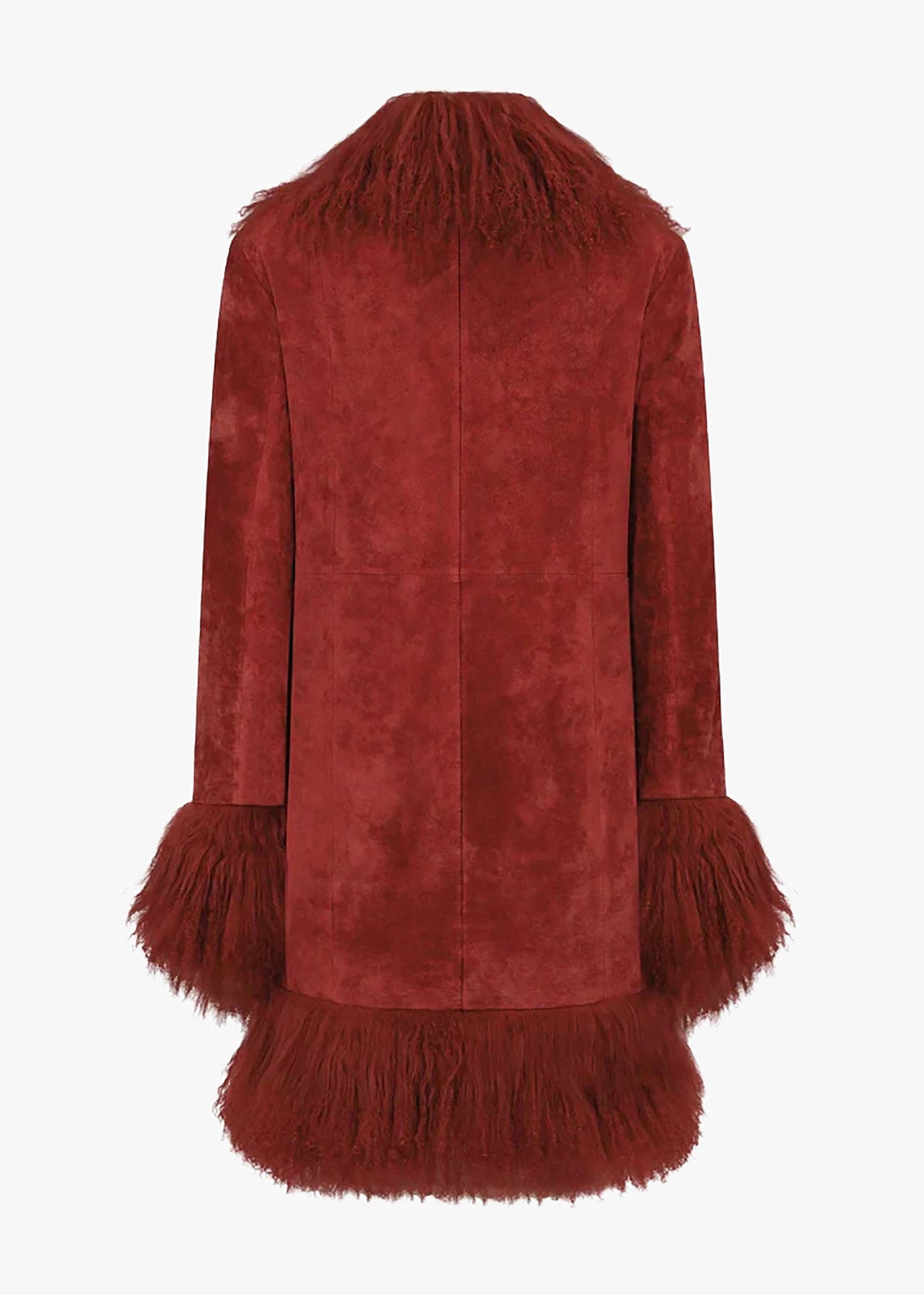 Lulu Red Afghan Coat