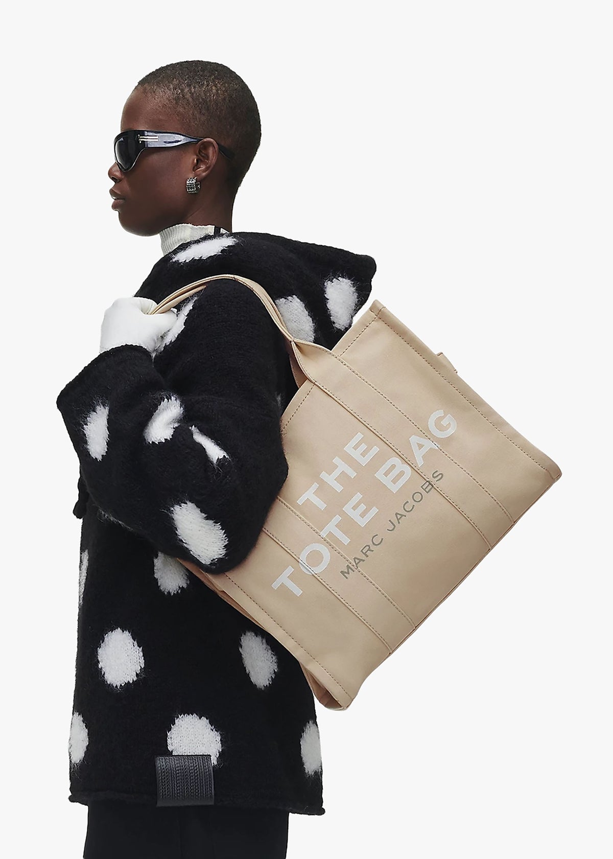 The Large Beige Canvas Tote Bag