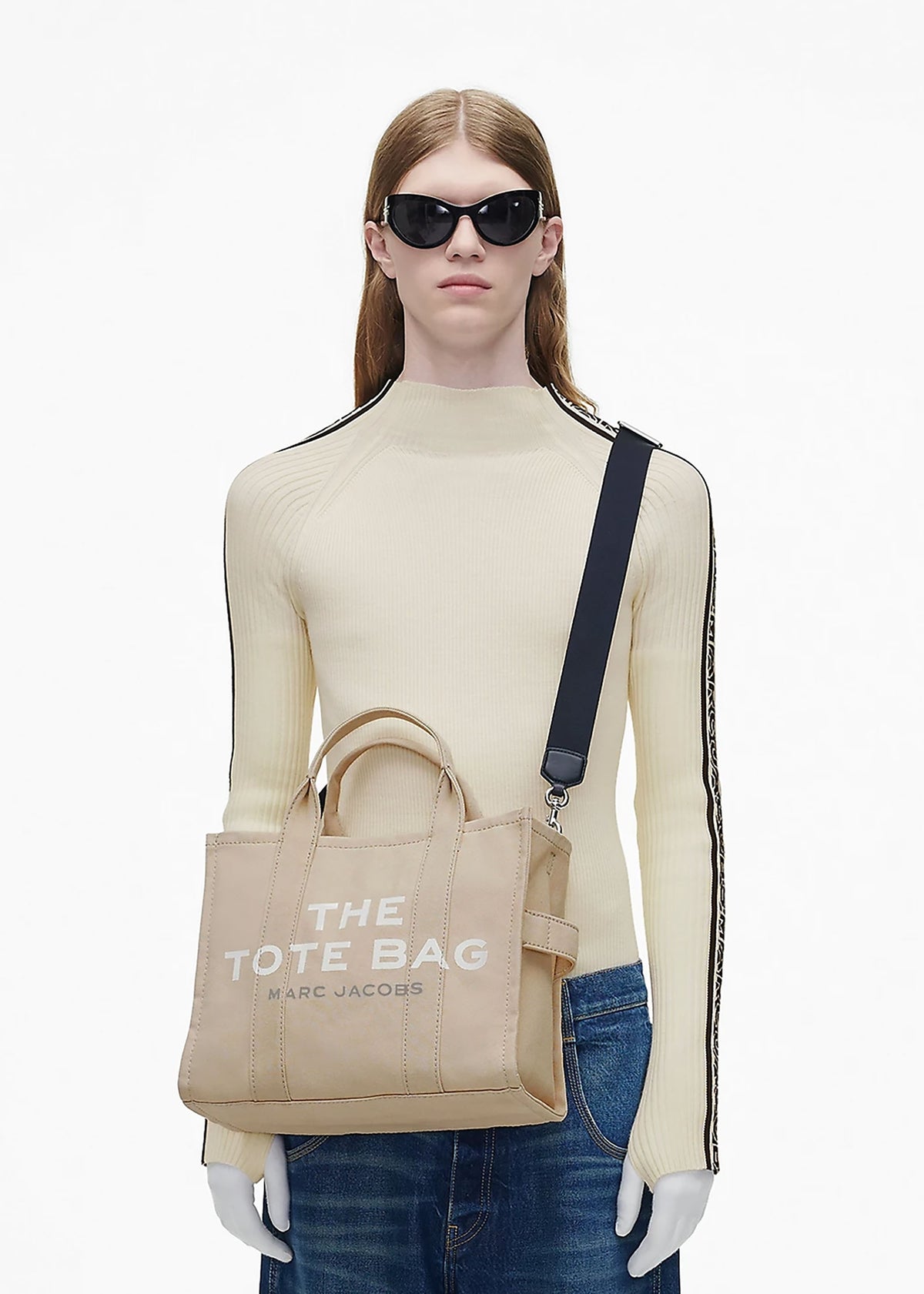 The Medium Beige Canvas Tote Bag