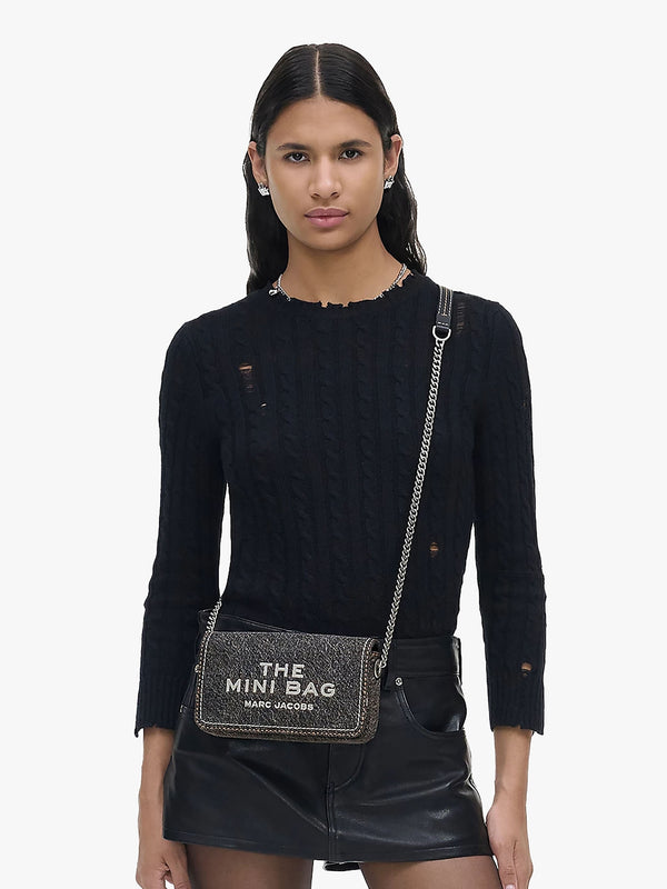 The Denim Chain Black Wash Mini Cross-Body Bag
