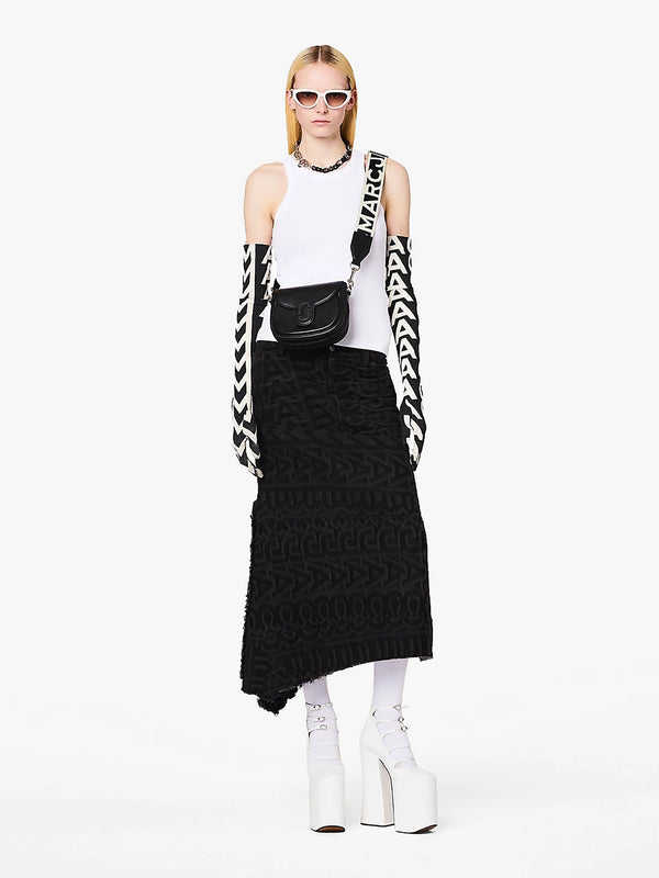 The J Marc Small Black Leather Saddle Bag