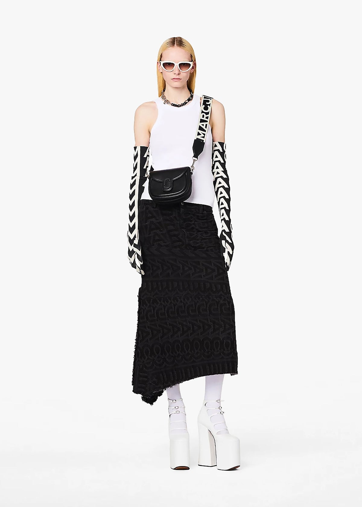 The J Marc Small Black Leather Saddle Bag