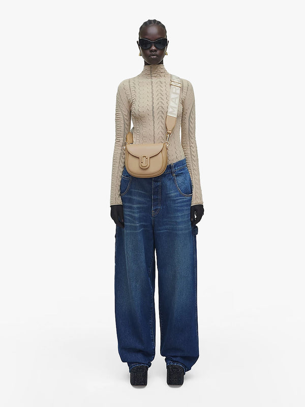 The Covered J Marc Camel Leather Saddle Bag