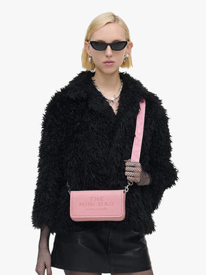 The Leather Mini Ribbon Pink Cross-Body Bag