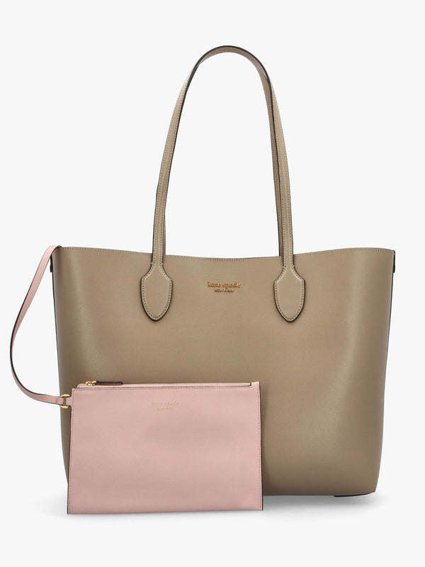 Large Bleecker Timeless Taupe Leather Tote Bag