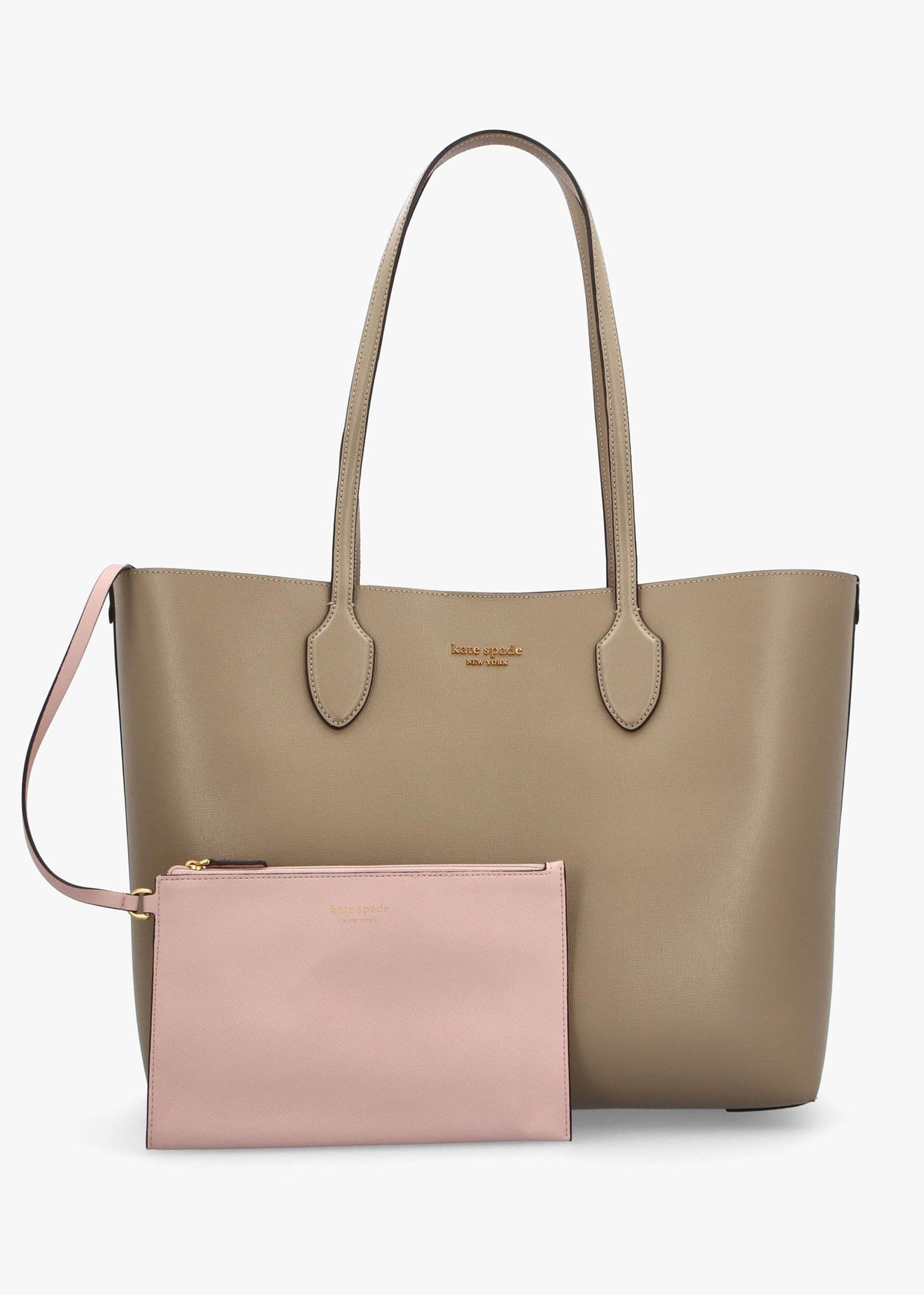 Large Bleecker Timeless Taupe Leather Tote Bag