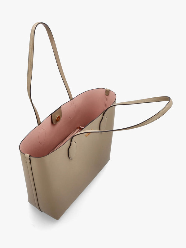 Large Bleecker Timeless Taupe Leather Tote Bag