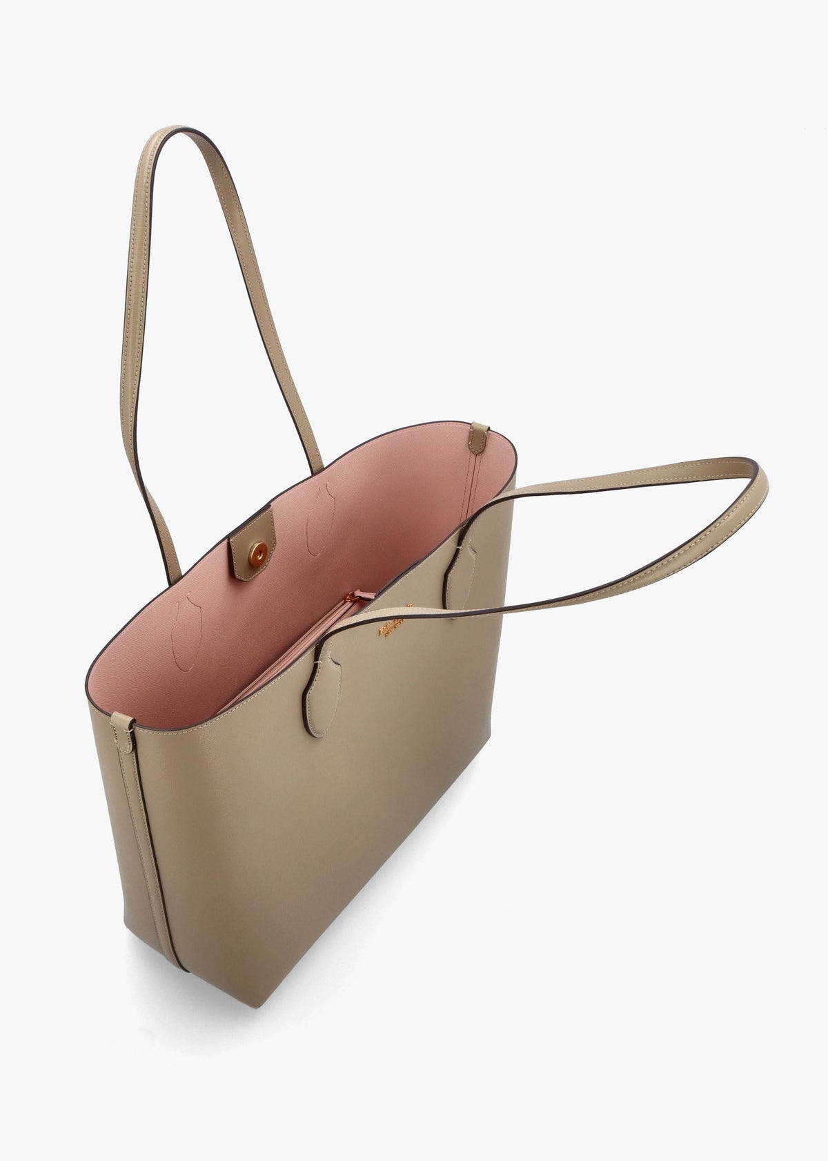 Large Bleecker Timeless Taupe Leather Tote Bag