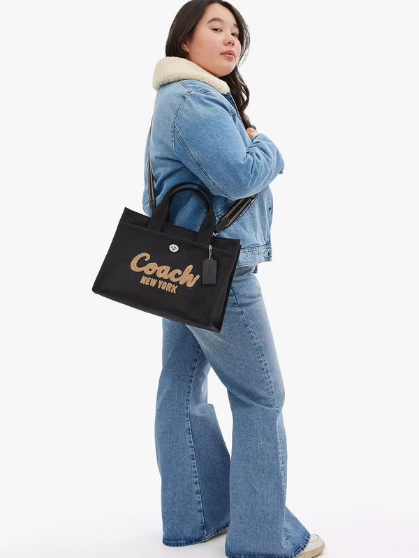 Cargo Black Canvas Tote Bag