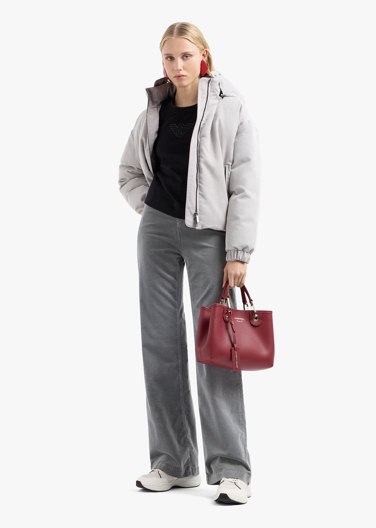 Vino Pebbled Shopper With Pouch