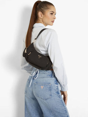 Eco Gemma Black Shoulder Bag