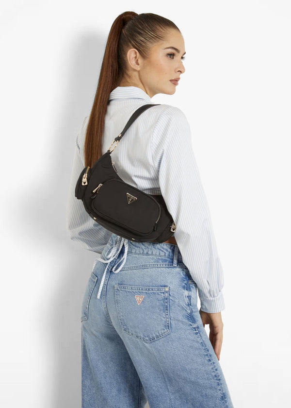 Eco Gemma Black Shoulder Bag