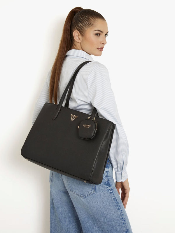 Power Play Tech Black Tote Bag