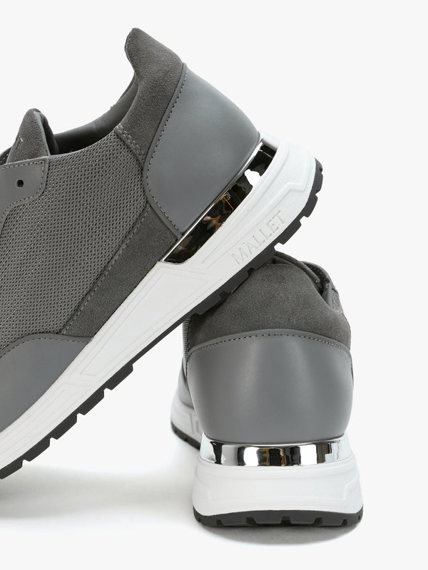 Men’s Popham Lite Grey Silver Trainers
