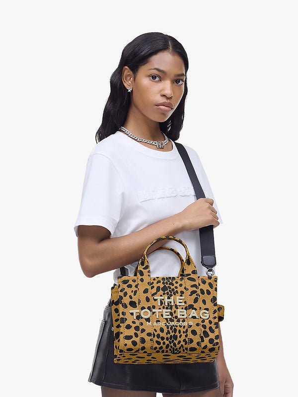 The Cheetah Canvas Small Black Multi Tote Bag
