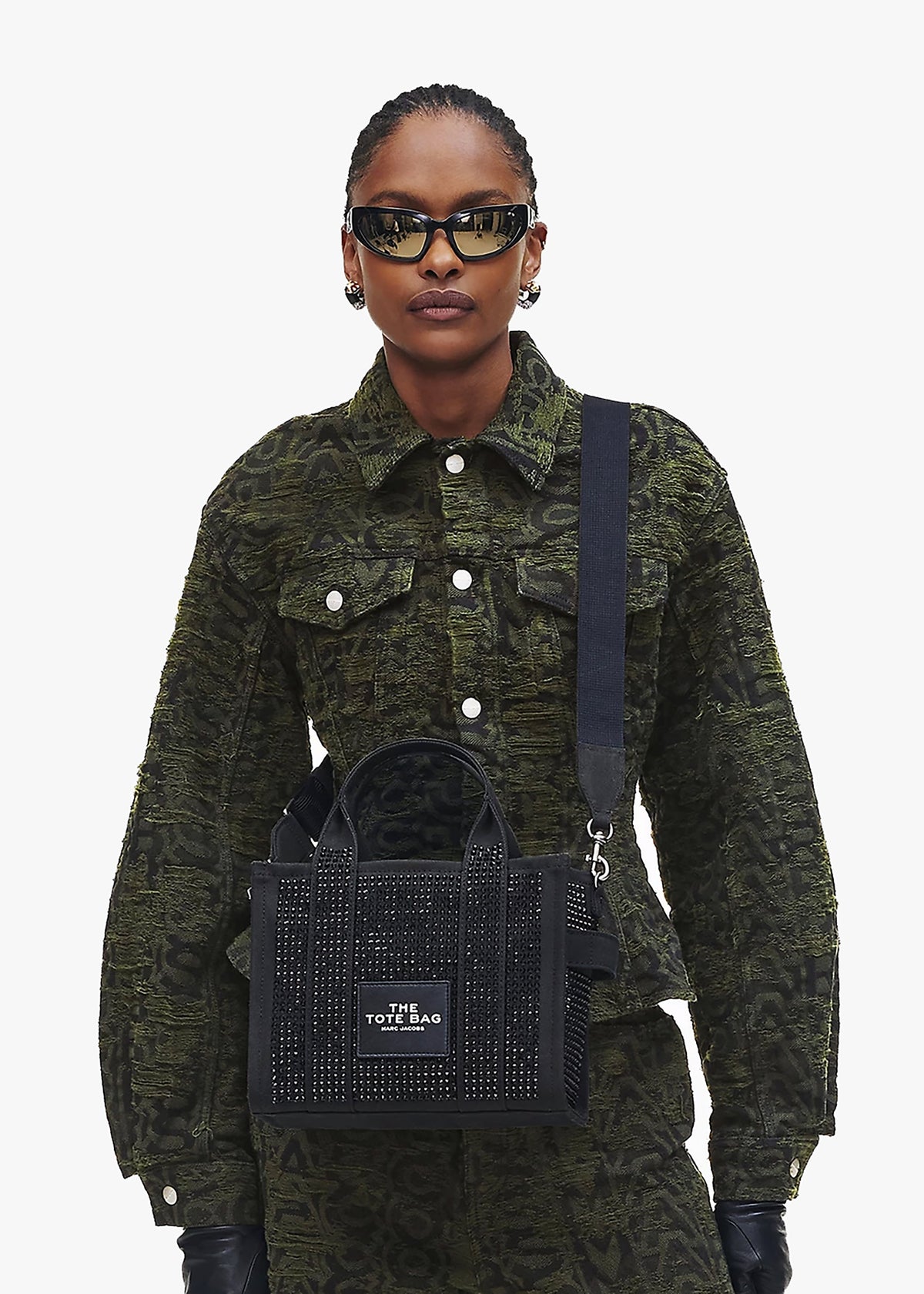 The Crystal Canvas Small Black Tote Bag