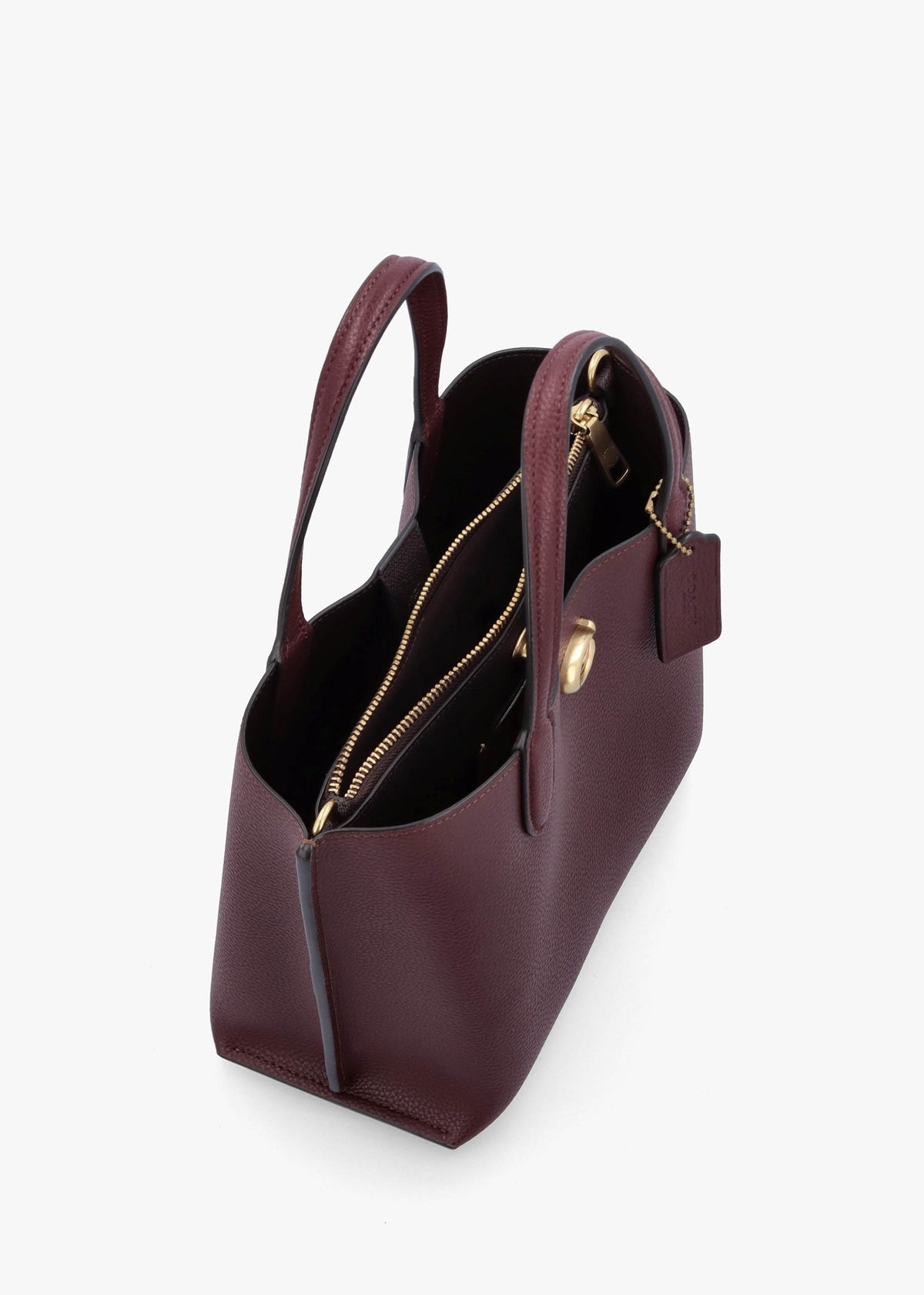 Willow 24 Burgundy Leather Tote Bag