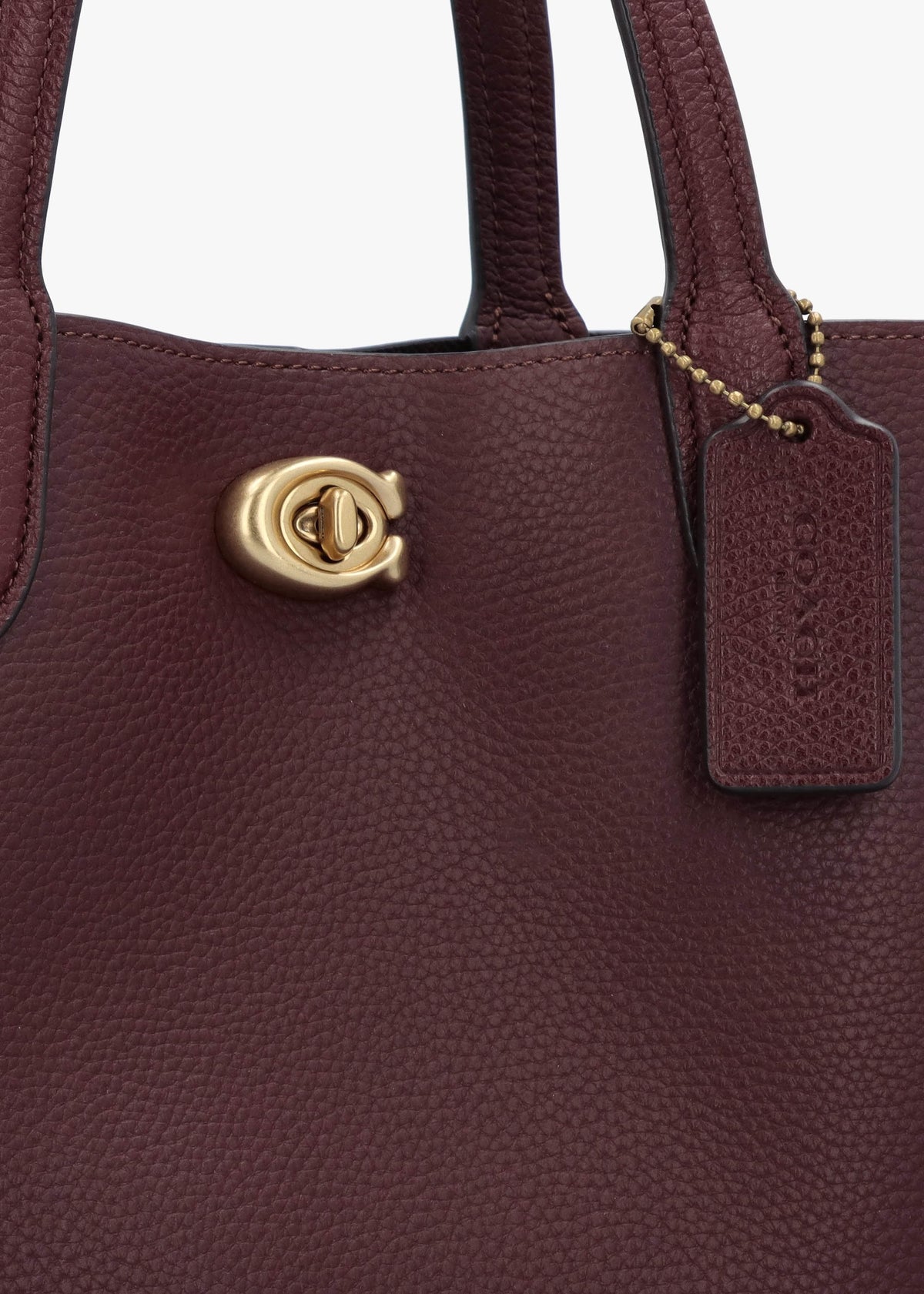 Willow 24 Burgundy Leather Tote Bag