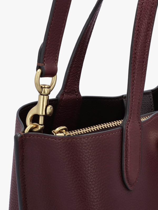 Willow 24 Burgundy Leather Tote Bag