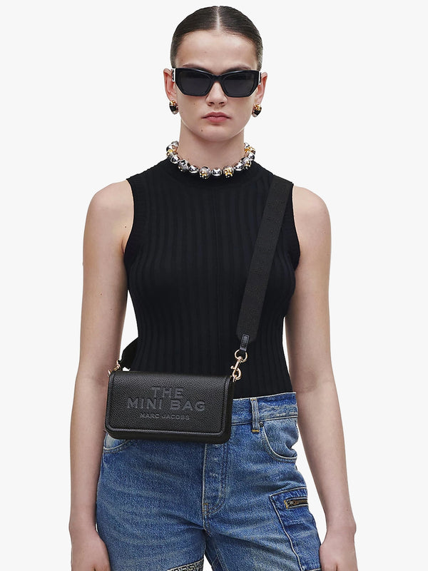The Leather Mini Black Cross-Body Bag