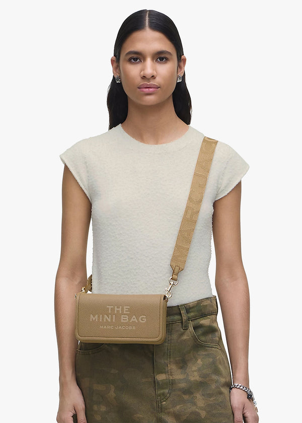 The Leather Mini Camel Cross-Body Bag