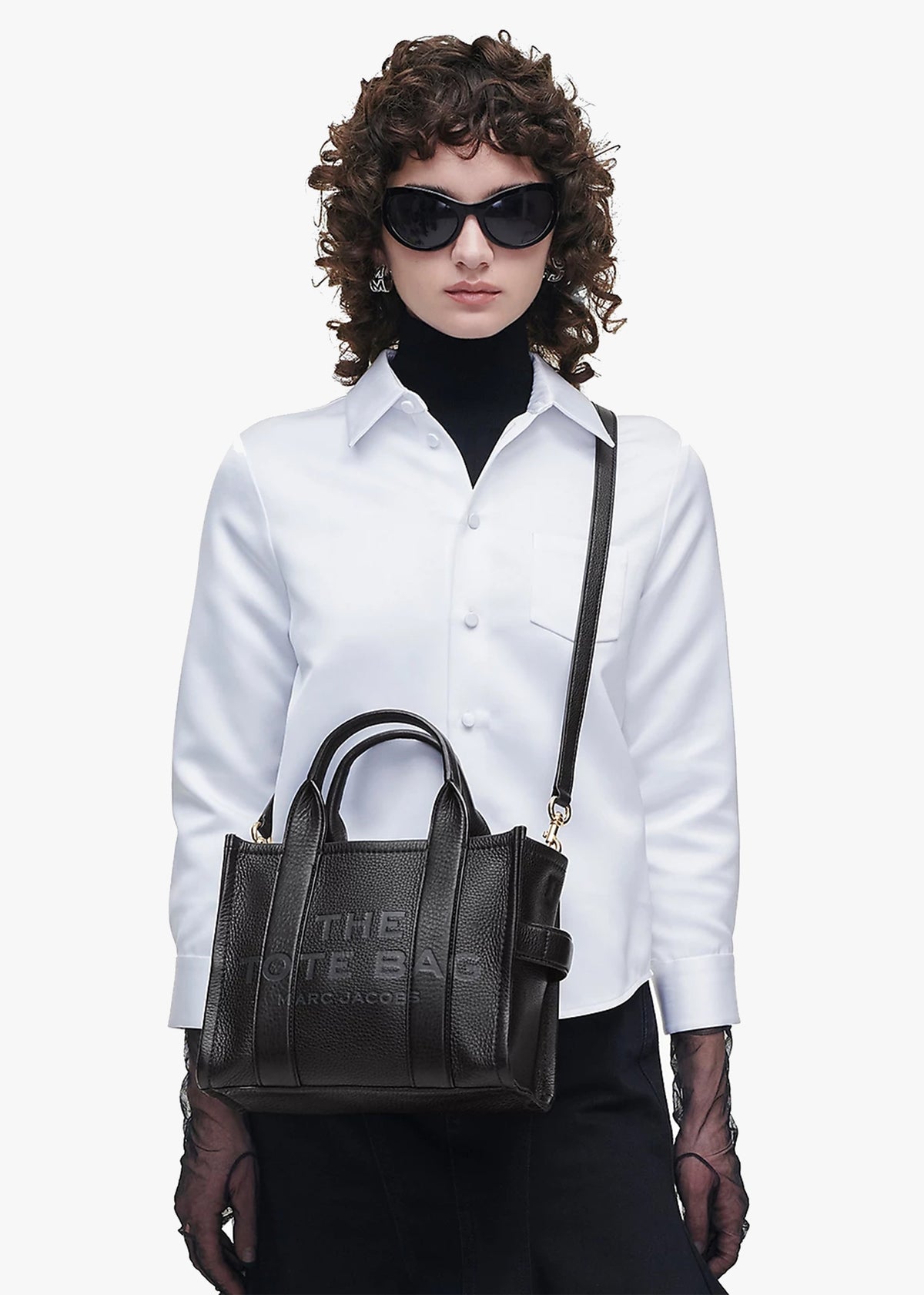 The Leather Small Black Tote Bag
