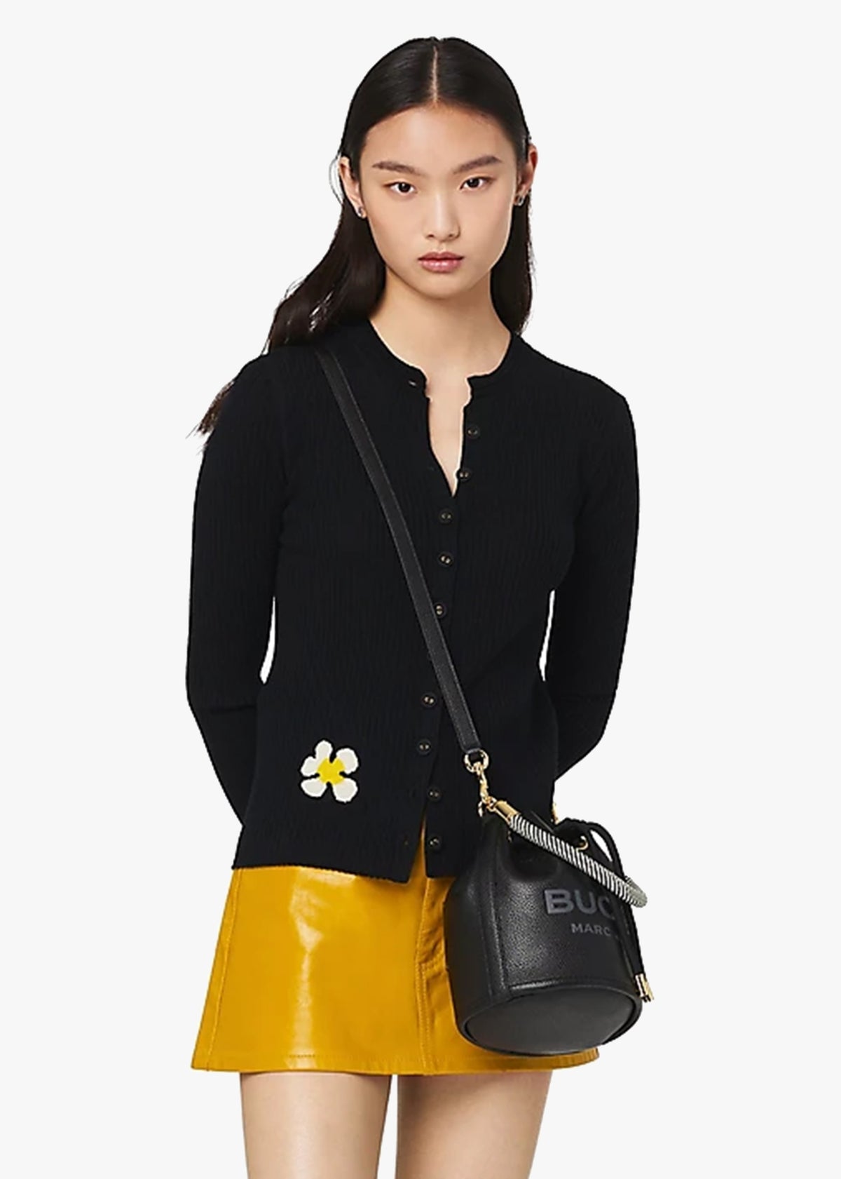 The Leather Black Bucket Bag