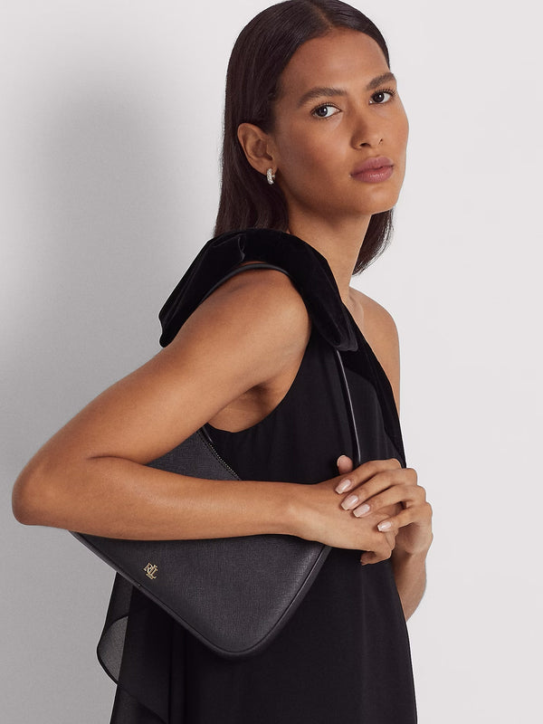 Danni 26 Black Leather Shoulder Bag