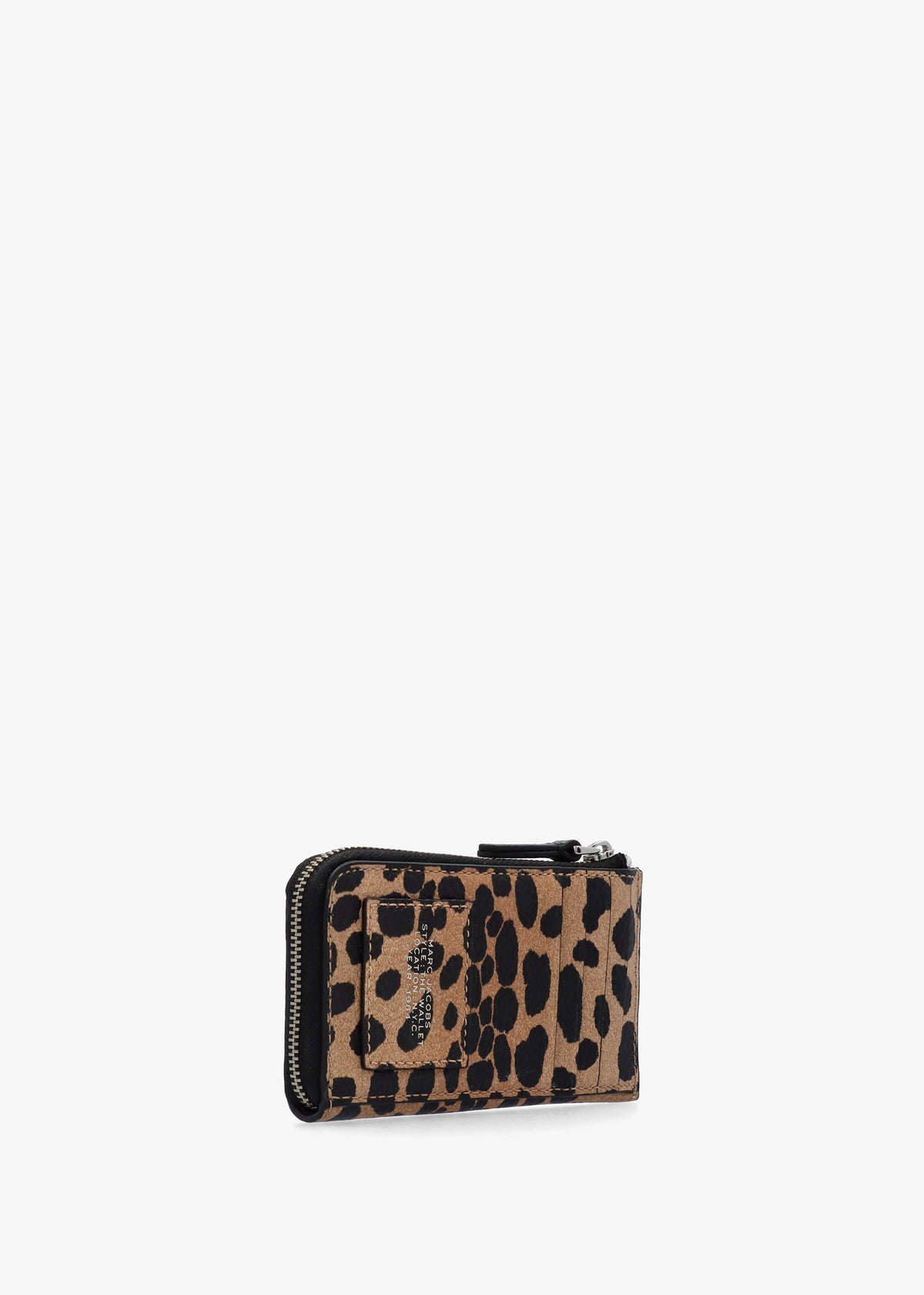 The Cheetah Top Zip Black Multi Leather Wallet