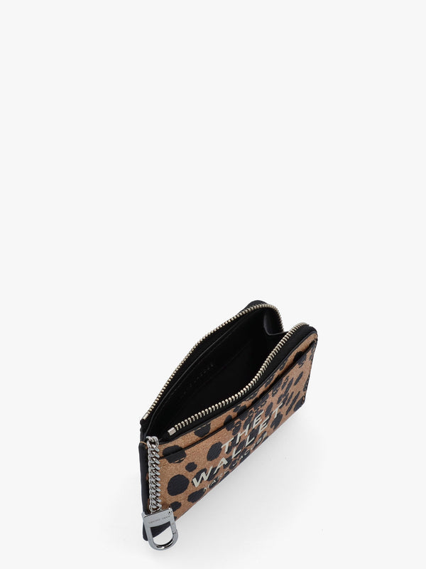 The Cheetah Top Zip Black Multi Leather Wallet