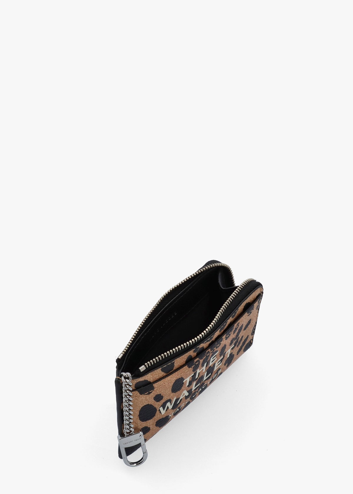 The Cheetah Top Zip Black Multi Leather Wallet