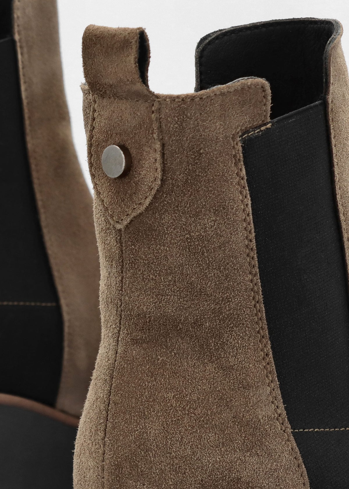 Alpaca Taupe Suede Wedge Ankle Boots