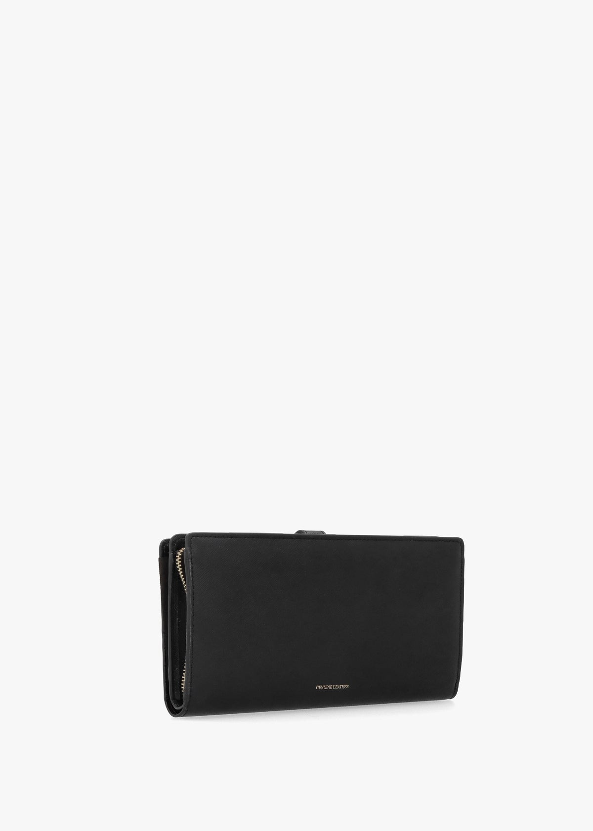 Large G Logo Black Leather Wallet