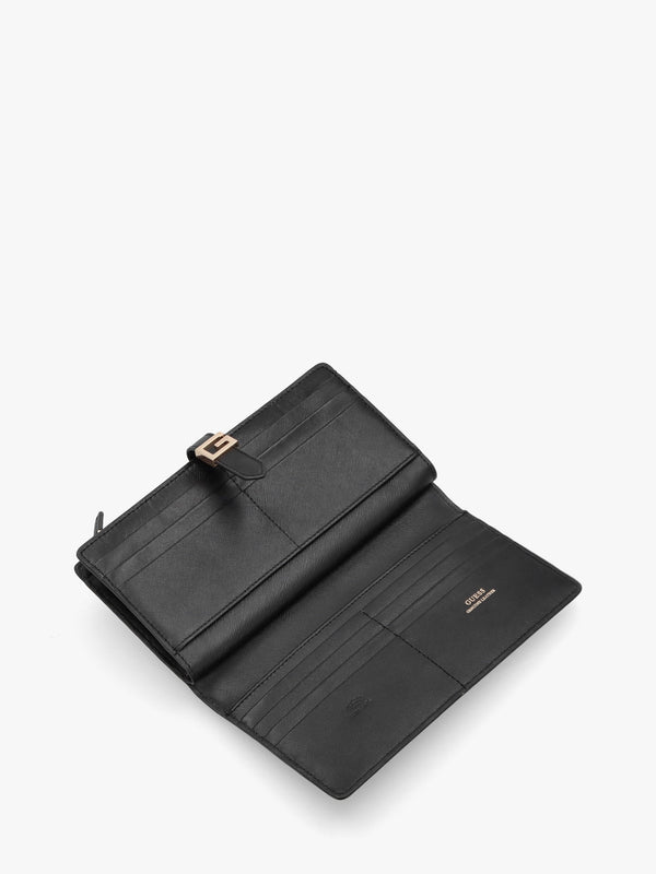 Large G Logo Black Leather Wallet