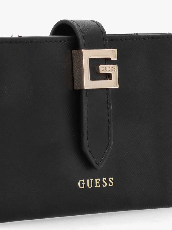 G Logo Black Leather Card Case