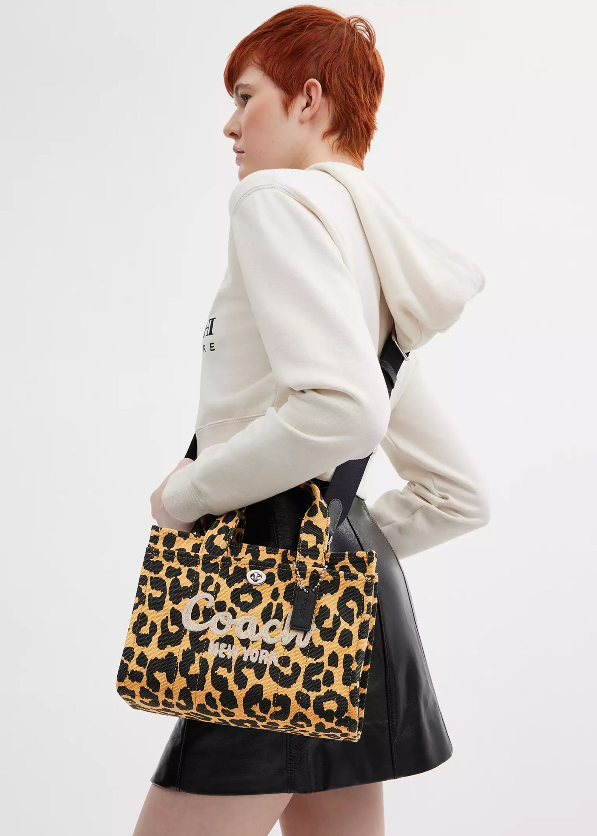 COACH Cargo 26 Leopard Canvas Tote Bag – Daniel Footwear