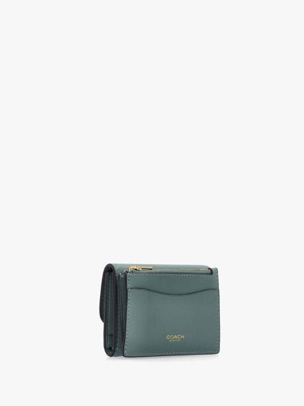 Essential Sage Leather Card Holder Wallet