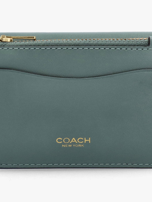 Essential Sage Leather Card Holder Wallet