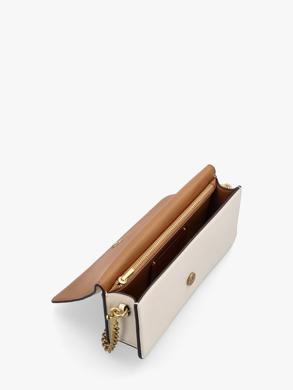 Evie Chalk Leather Wallet On A Chain Bag